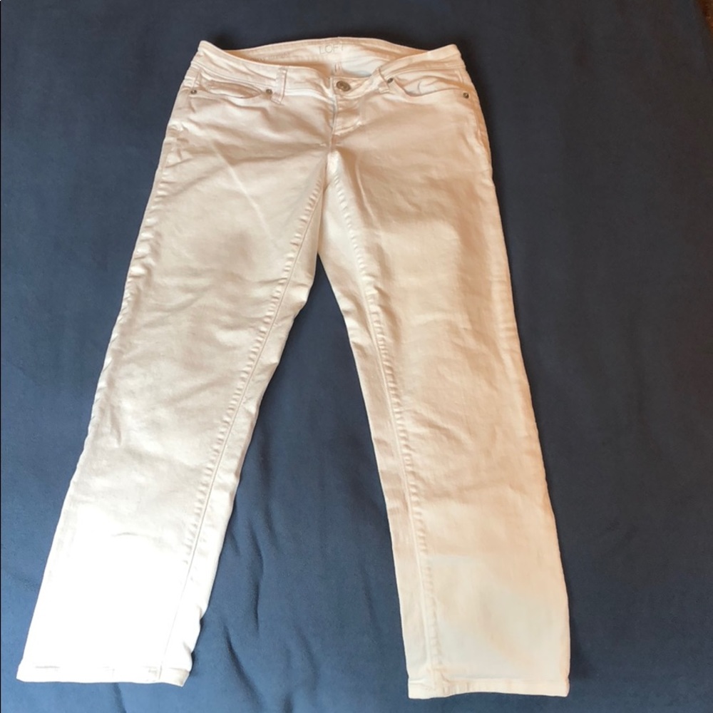 Ann Taylor loft white jeans, size 27/4
